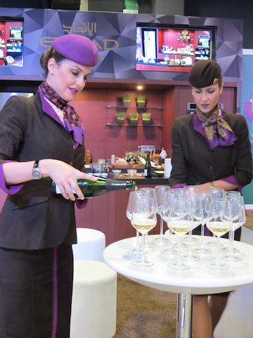 Charming business Class Alitalia Hostesses 