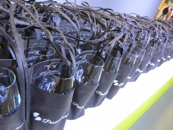 Glasses ready to be taken away