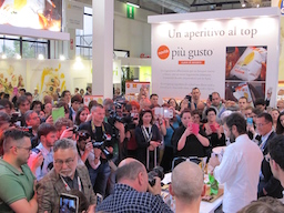 Chef Carlo Cracco performing