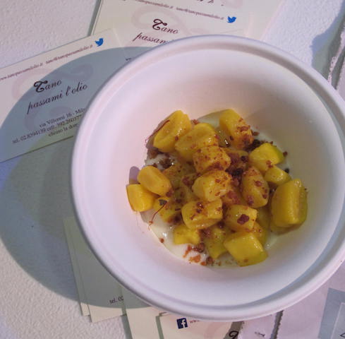 Tano's dissappointing saffron gnocchetti..