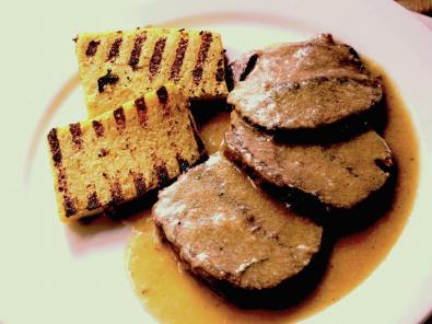 The traditional 'manzo all'olio' served with polenta © Cesare Zucca 2015